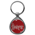Nebraska Cornhuskers Chrome Key Chain